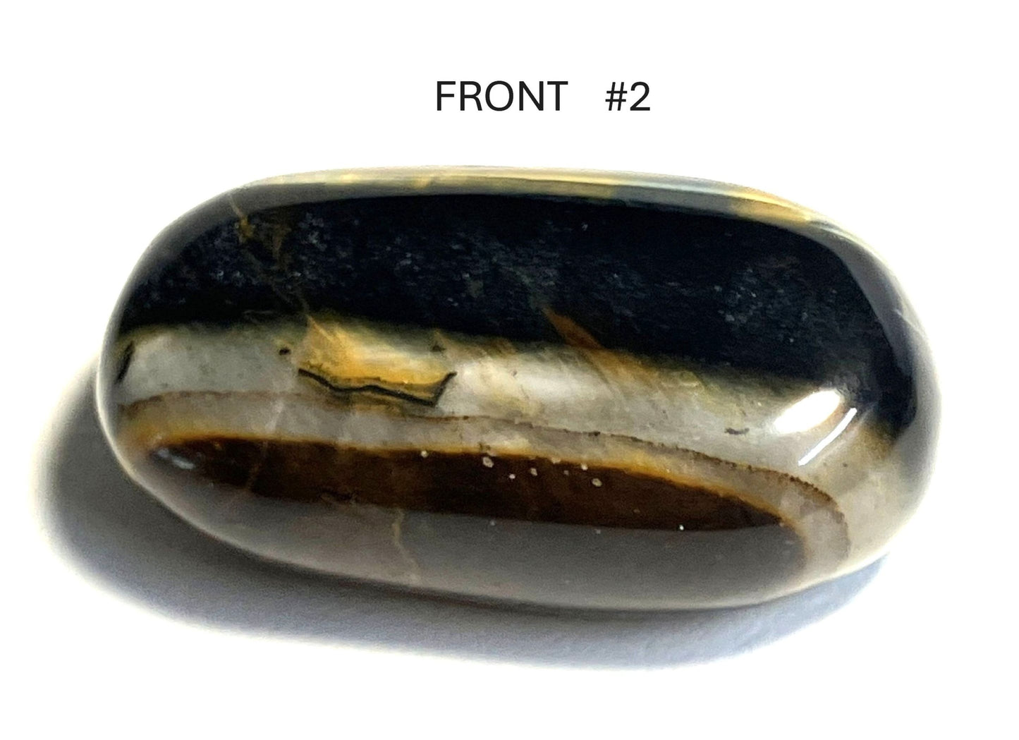Blue Tiger Eye Palm Stone AKA Falcons Eye