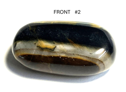 Blue Tiger Eye Palm Stone AKA Falcons Eye