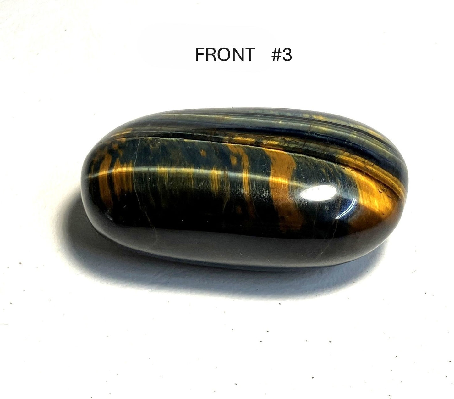 Blue Tiger Eye Palm Stone AKA Falcons Eye