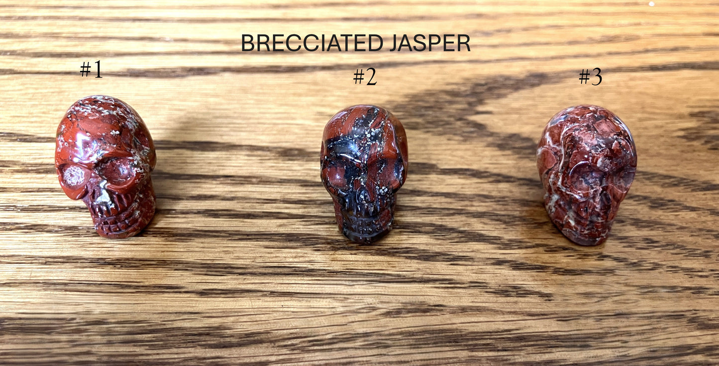 Mini Brecciated Jasper Skulls