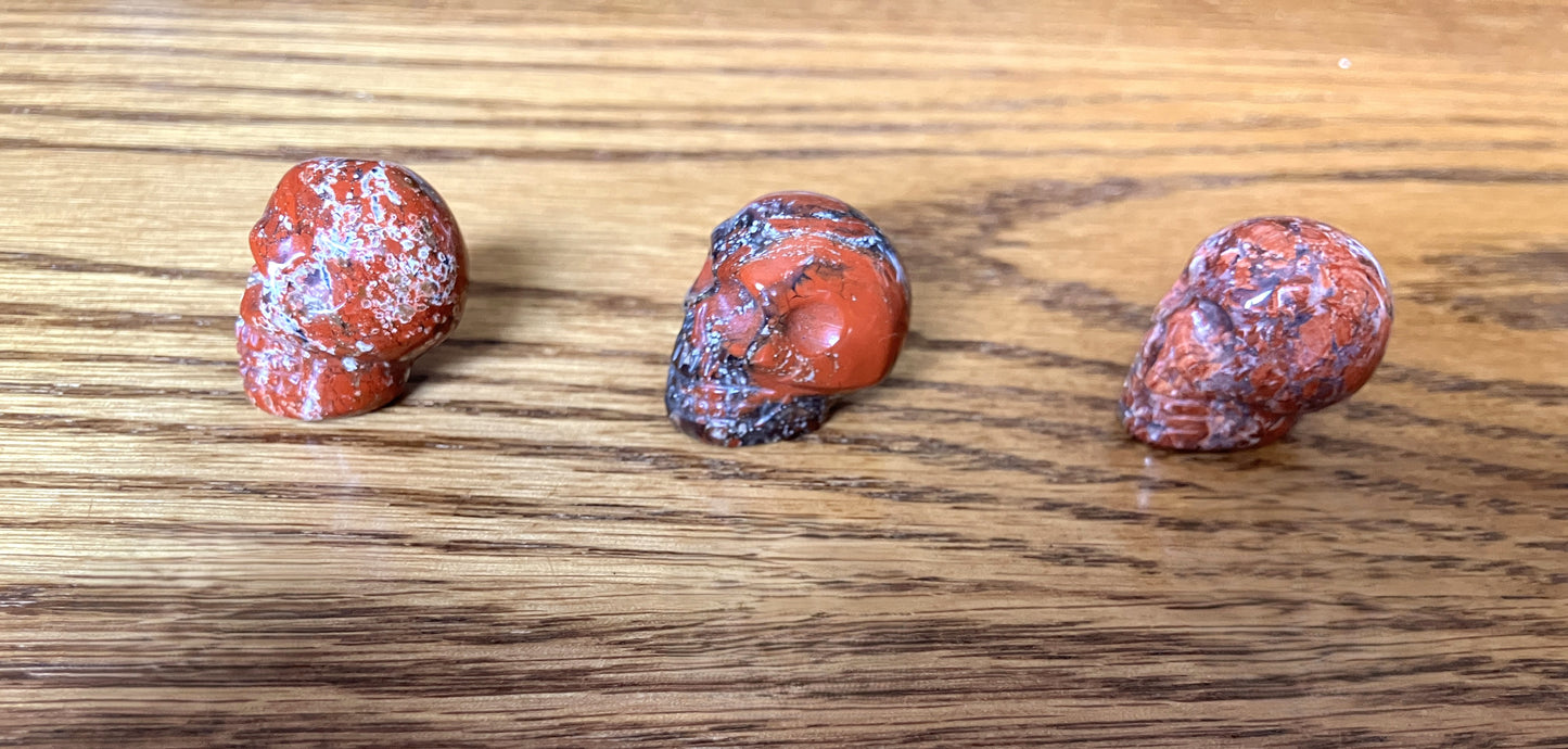 Mini Brecciated Jasper Skulls