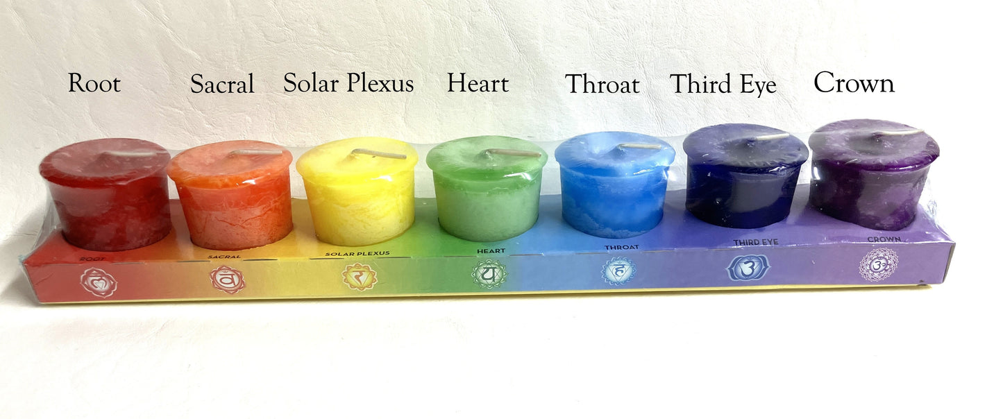 Set of 7 Chakra Votives