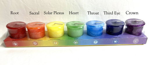 Set of 7 Chakra Votives