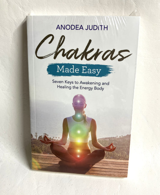 Book titled 'Chakras Made Easy' by Anodea Judith who introduces the 7 chakras.