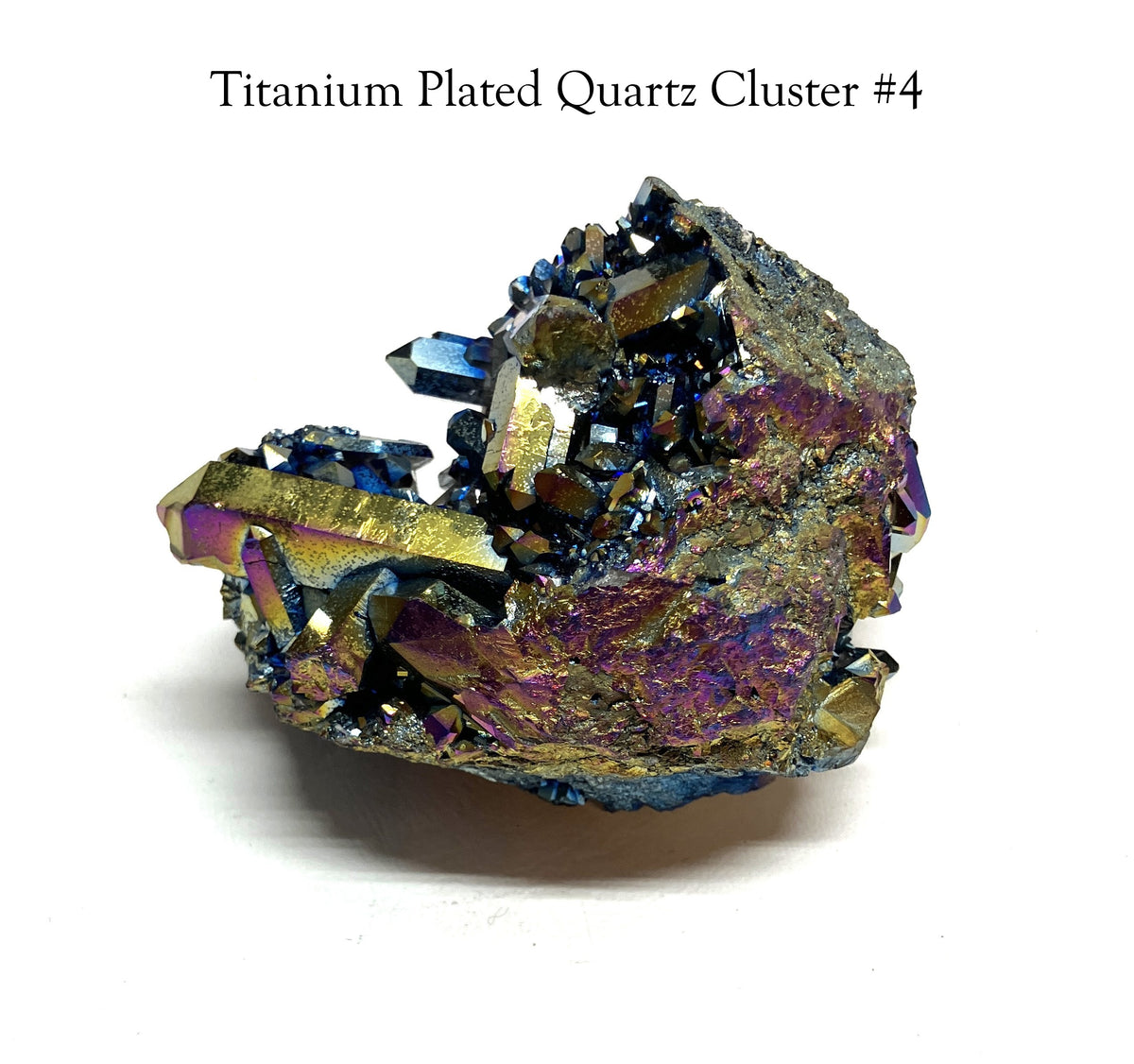 Titanium Plated Quartz Cluster #4