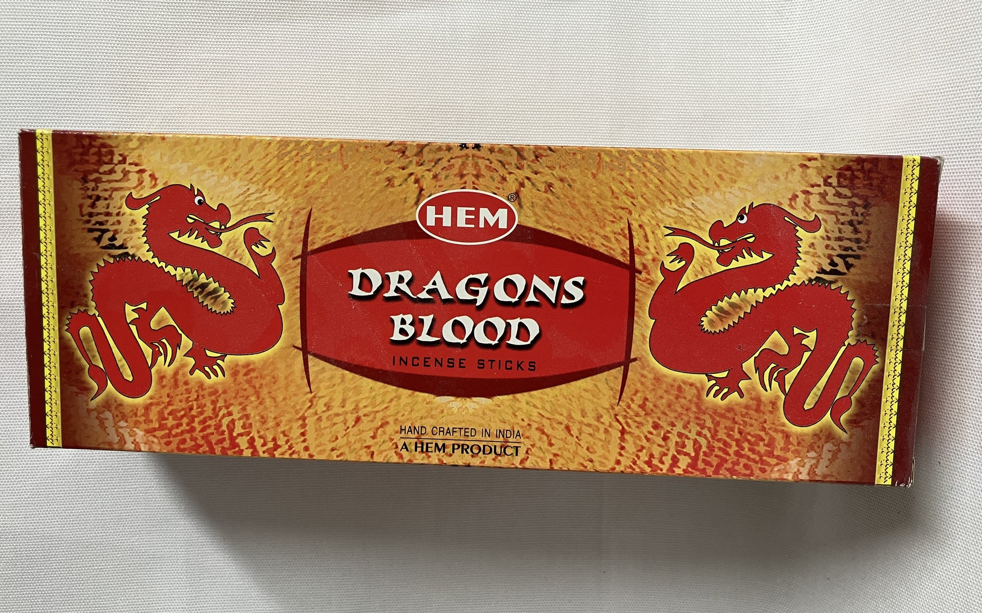 Box of HEM Dragon's Blood on a white background