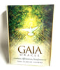 Box cover of 'Gaia Oracle' with a dove and radiant design on a green and yellow background