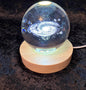 Galaxy Crystal Ball with Light