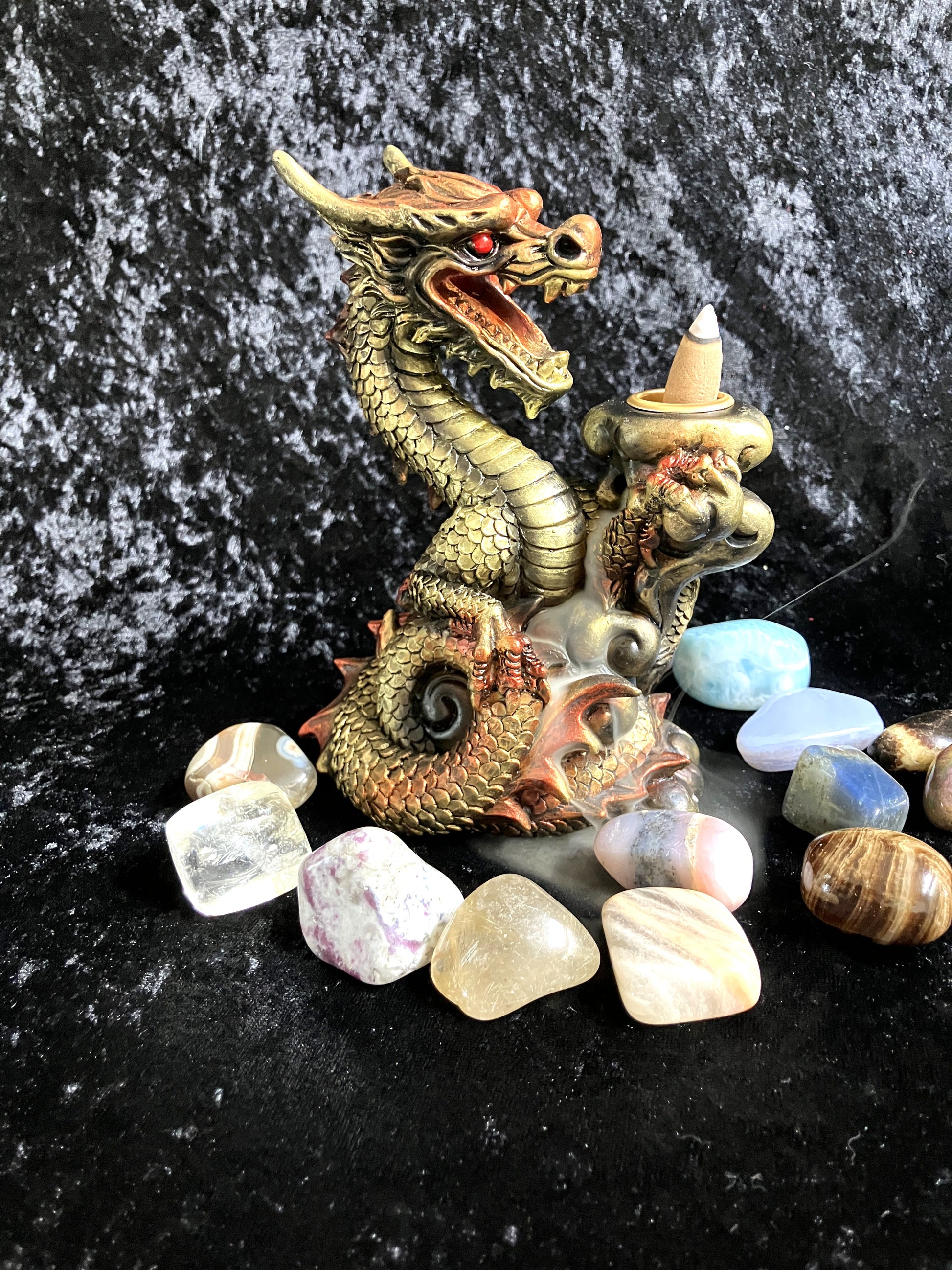 Backflow Magic Dragon Incense Burner, 6" tall and perfect for any home, office or a great gift!