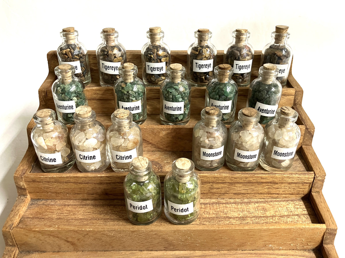 Assorted Mini Crystal Chip Bottles