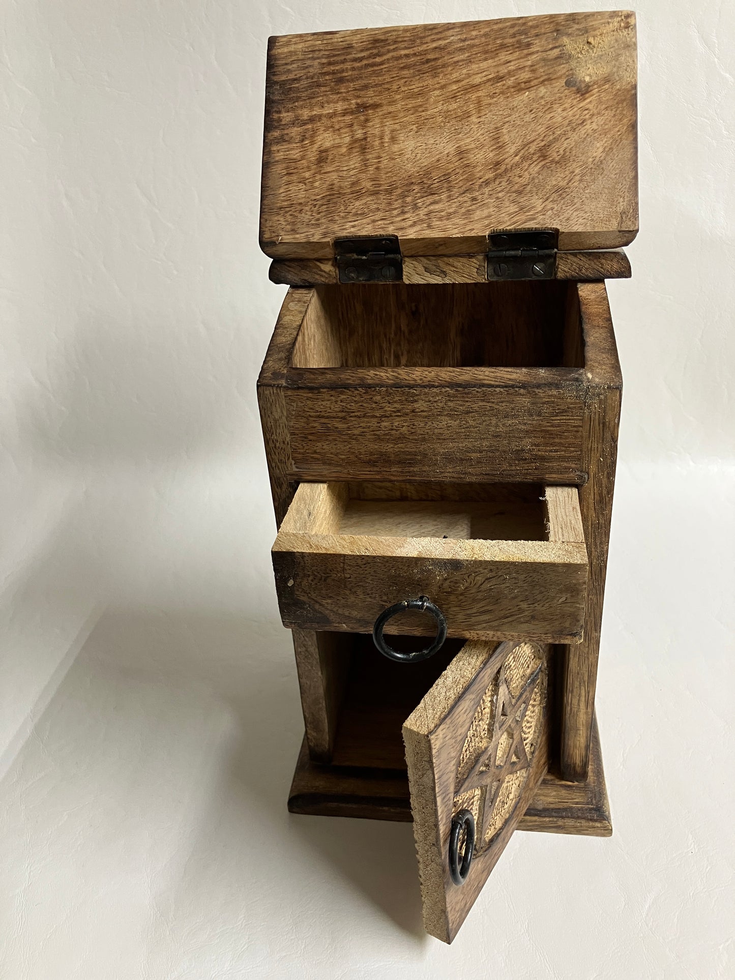Pentagram Wooden Storage Box