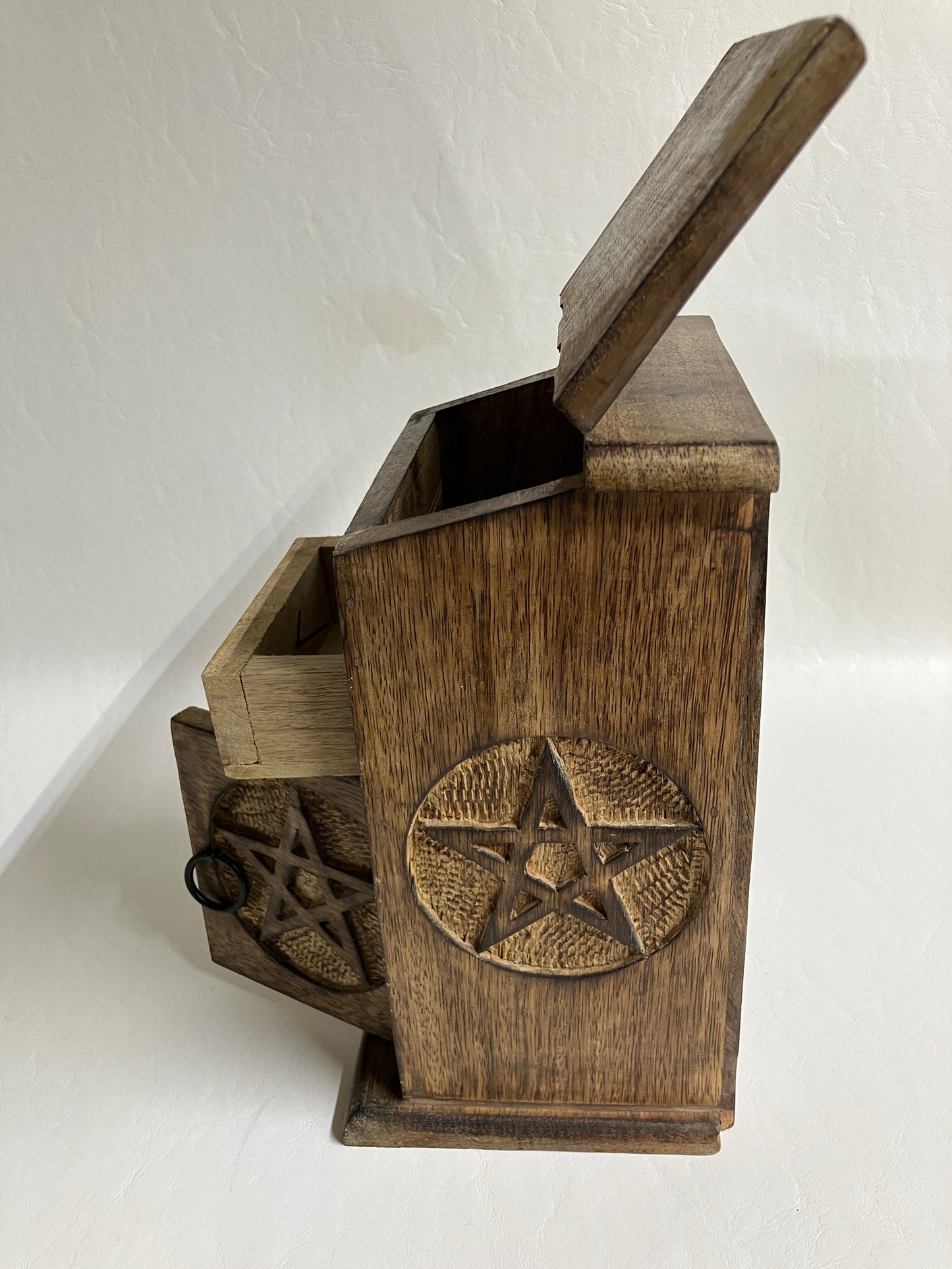 Pentagram Wooden Storage Box