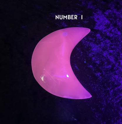 Pink Mangano Calcite Moon #1