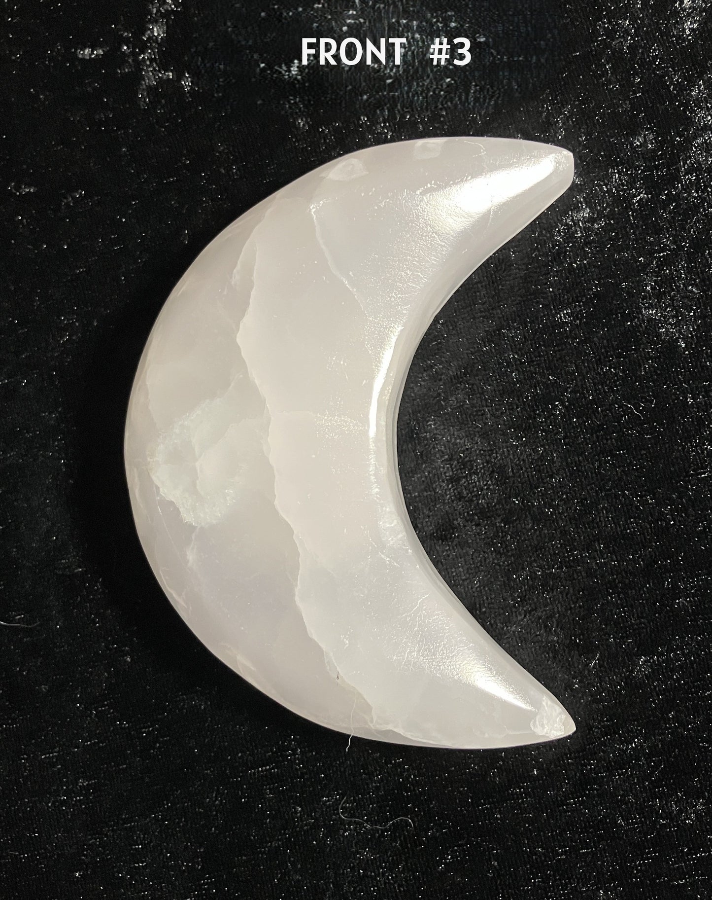 Pink Mangano Calcite Moon #3