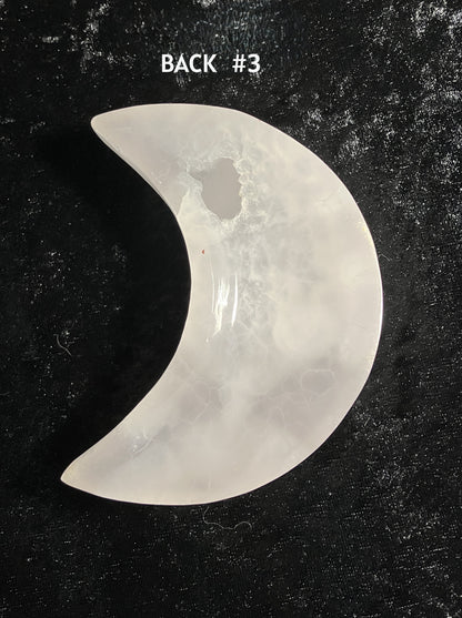 Pink Mangano Calcite Moon #3