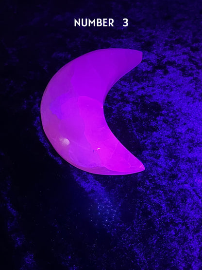 Pink Mangano Calcite Moon #3