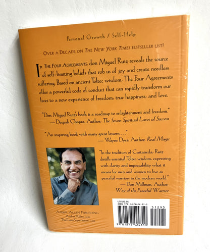  Back cover of The Four Agreements by Don Miguel Ruiz