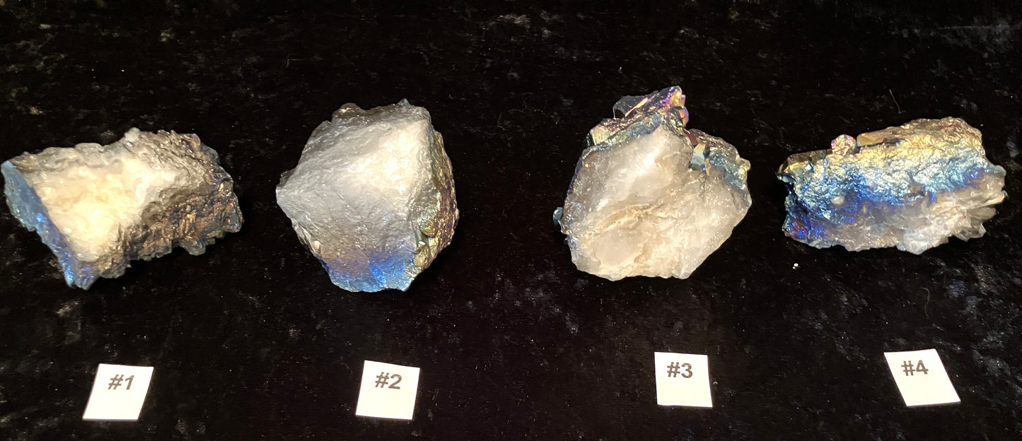 Titanium Plated Quartz Clusters