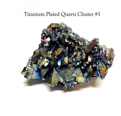 Titanium Plated Quartz Cluster #1