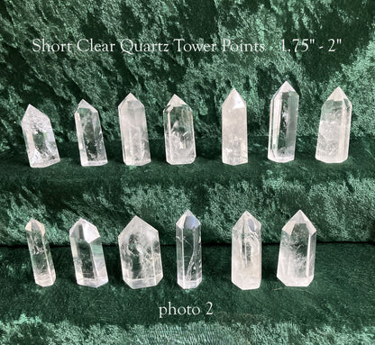 Clear Quartz Crystal Towers & Points – Medium