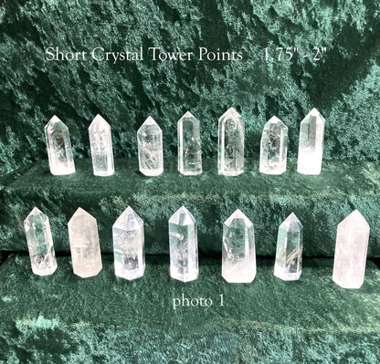 Clear Quartz Crystal Towers & Points – Medium