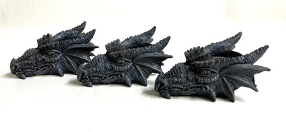 Dragon Head T-Light Holder – Grey Resin Candle Holder