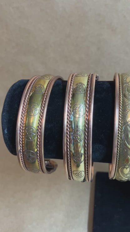 Copper Magnetic Cuff Bracelets